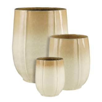Corsica A round cream set of 3 - h70