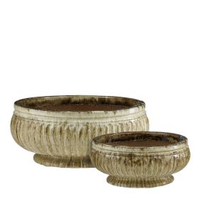 Bauru bowl round cream set of 2 - h3
