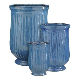 Bauru B round blue set of 3 - h77xd5