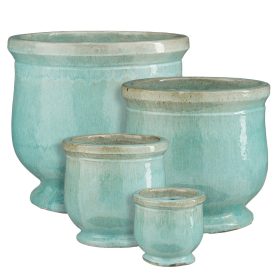 Bauru A round mint green set of 4 -