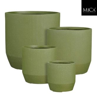 Nuovo pot round green-h24xd24cm
