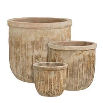 Reno pot round l. brown straight-h18
