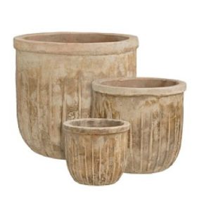 Reno pot round l. brown straight-h26