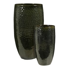 Vulcano B round d. green set of 2 -