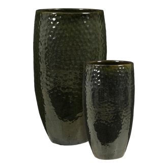 Vulcano B round d. green set of 2 -