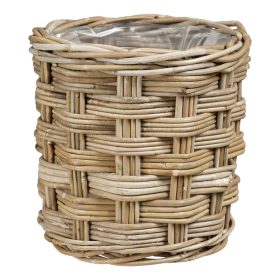 Marcia basket round grey - h25xd24cm