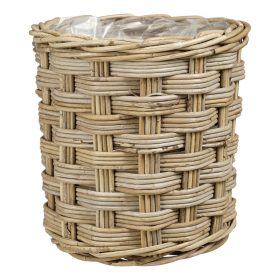 Marcia basket round grey - h28xd29cm