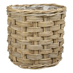 Marcia basket round grey - h33xd33cm