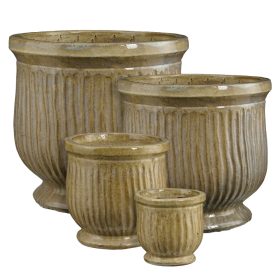 Bauru A round cream set of 4 - h53xd