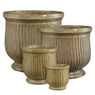 Bauru A round cream set of 4 - h53xd