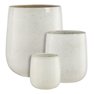Torino B round white set of 3 - h50x