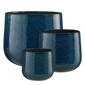 Torino A round blue set of 3 - h40xd