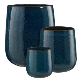 Torino B round blue set of 3 - h50xd